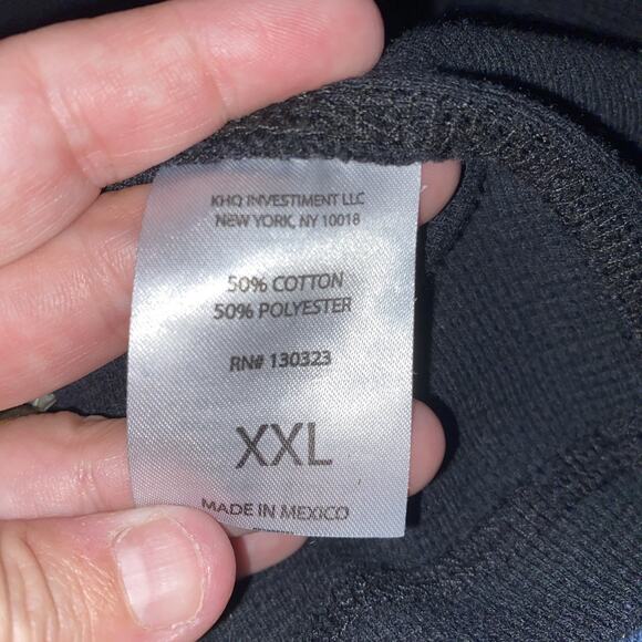 Tapout MPS Shirt Men’s XXL Black Thermal Waffle Knit Long Sleeve Y2K Grunge - Picture 6 of 7